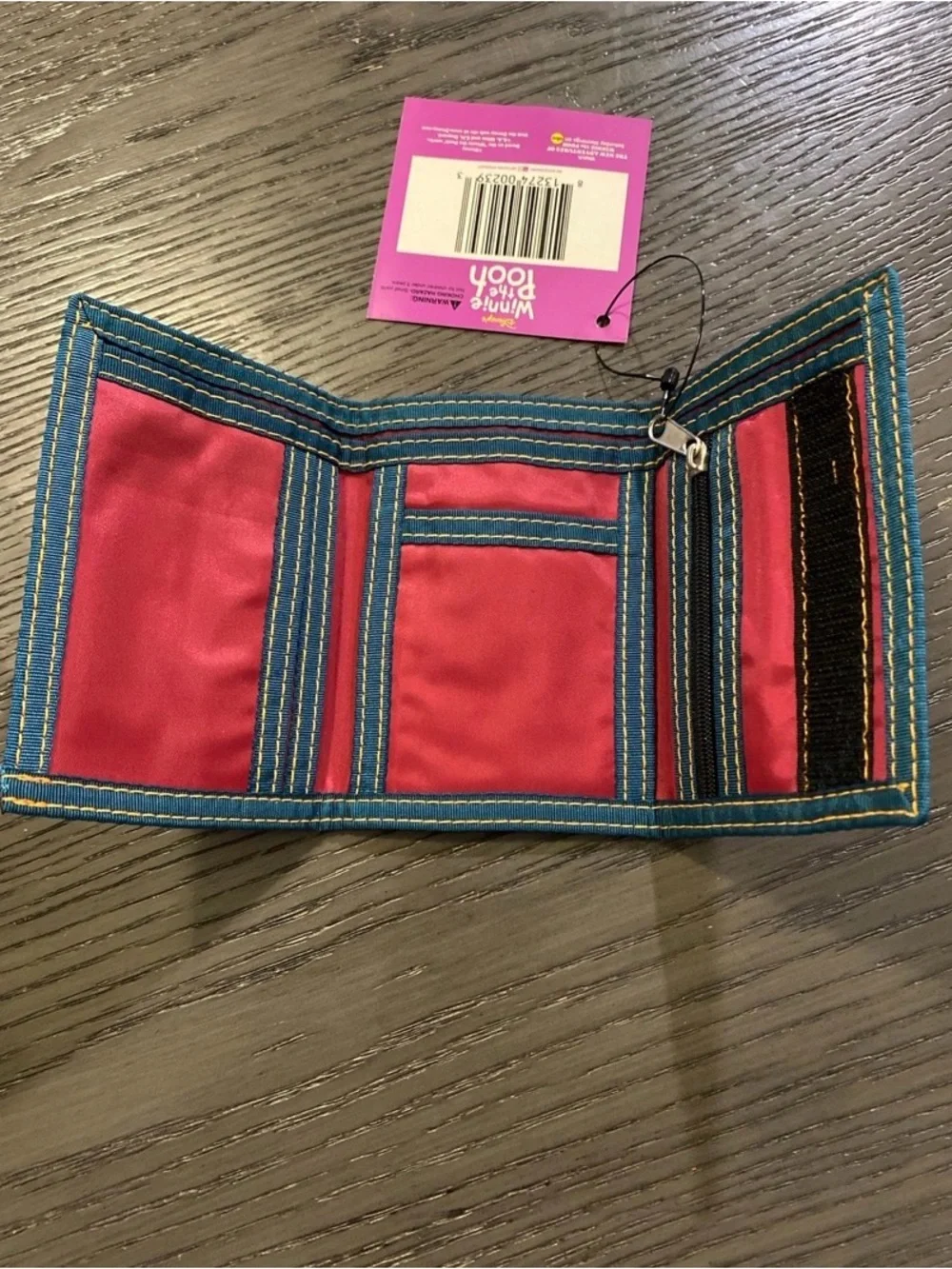 Y2K Embroidered Winnie the Pooh Trifold Wallet